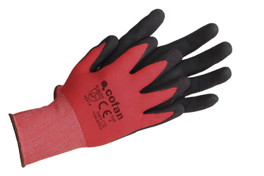 Cofan - Guantes de Nitrilo Sandy Coating | Automoción y aceites